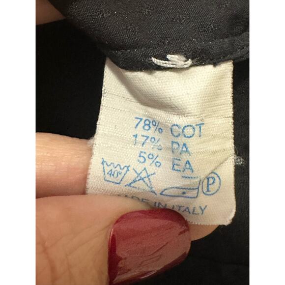 Luici Borreli Napoli black button fitted long sleeves fitted shirt size 44-XL - Picture 4 of 11